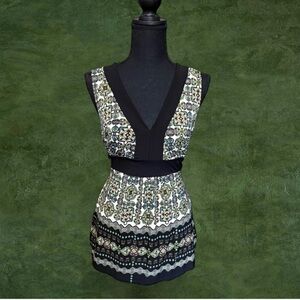 Agenda Geometric Patterned Top